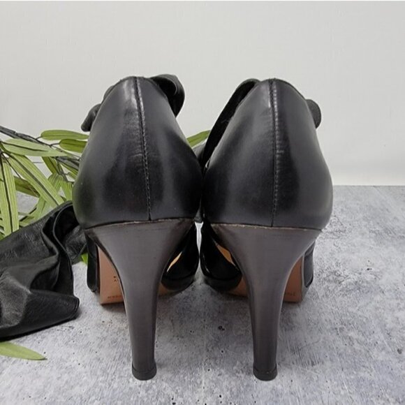 Yves Saint Laurent | Sexy Black Ankle Wrap Heels Size EU 37.5 - Picture 12 of 14
